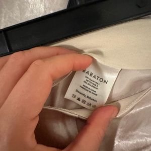 Mini satin aritzia skirt